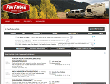 Tablet Screenshot of funfinderclub.com